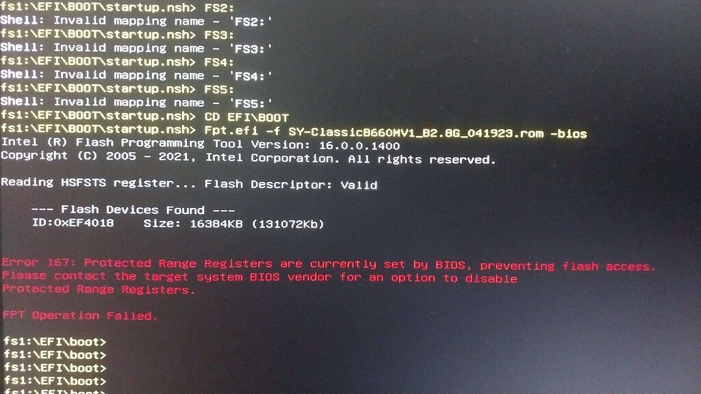 How to disable protected range registers in bios soyo b660m BIOS