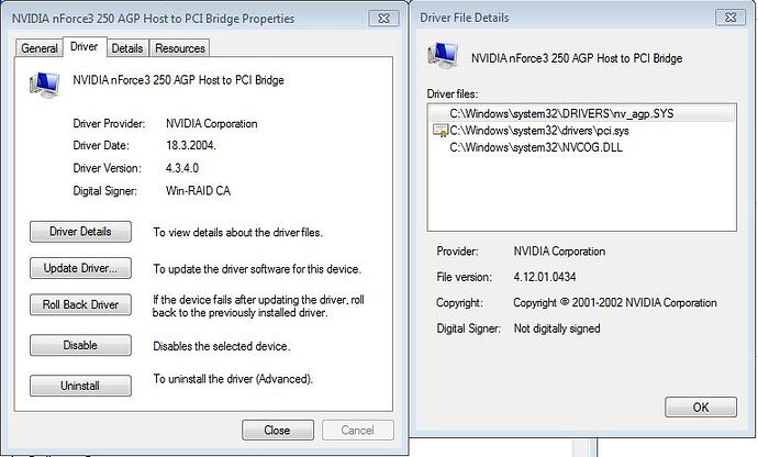 Fernando's nForce3 4.3.4 GART driver