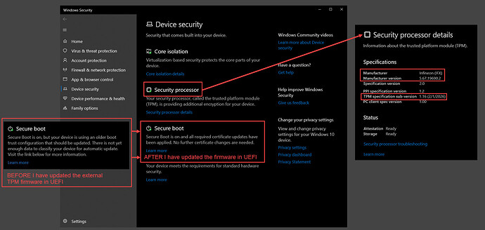~2)Windows Security - Device Security - Secure Boot 2 - problem solved