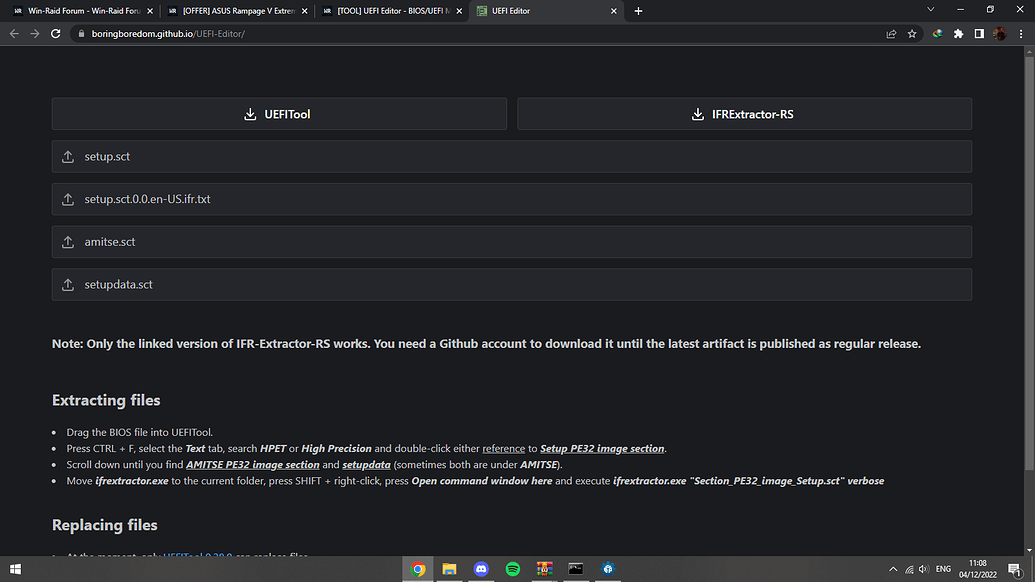 [TOOL] UEFI Editor - BIOS Modding Guides and Problems - Win-Raid Forum