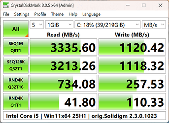 Benchmark orig.Solidigm 2301023