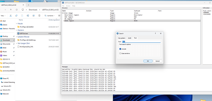 UEFITool 0.28.0 win32a