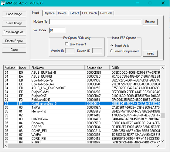 Asus Maximus VI Hero v1603 NvmExpressDxe5_Ffs_insert