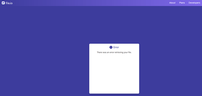 error with file.io