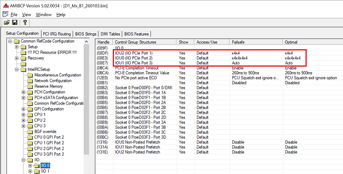 IIO 0 location and settings