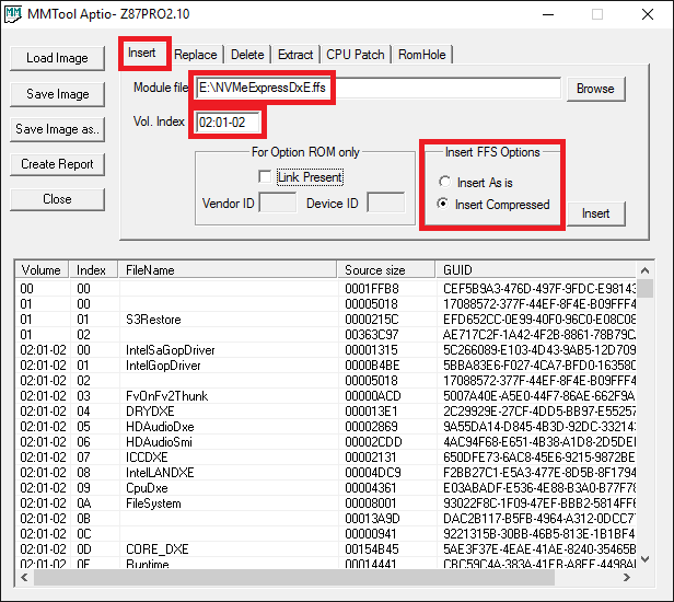 Insertion of the NVMeExpressDxE module.png