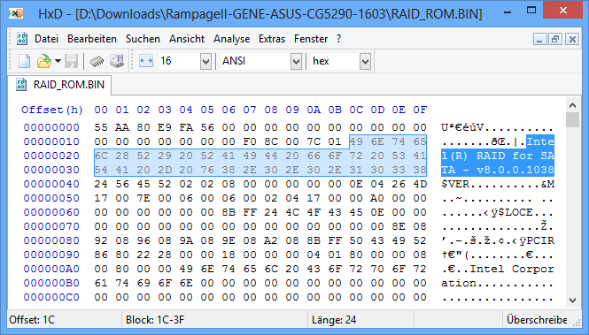 HxD - Verification of the extracted Intel RAID ROM version.png