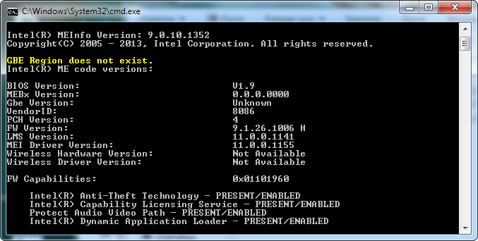 Intel Management Engine Interface