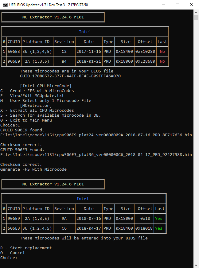 UBU Test3 Z170 Update CPU Microde Pic1.png