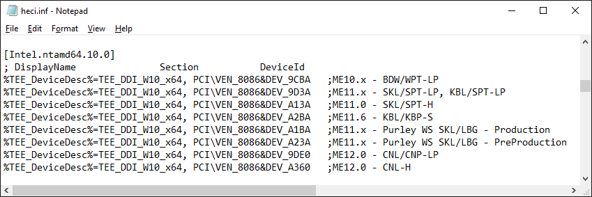 HECI driver v1803.12.0.1093 compatibility.png