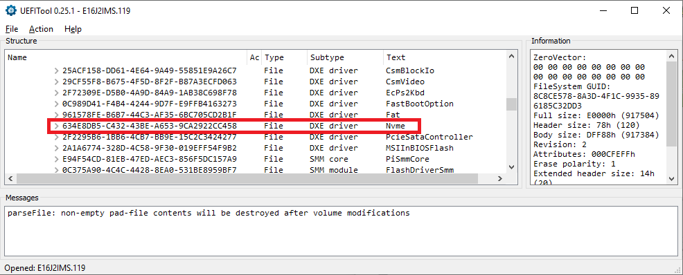 NVMe support verified.png