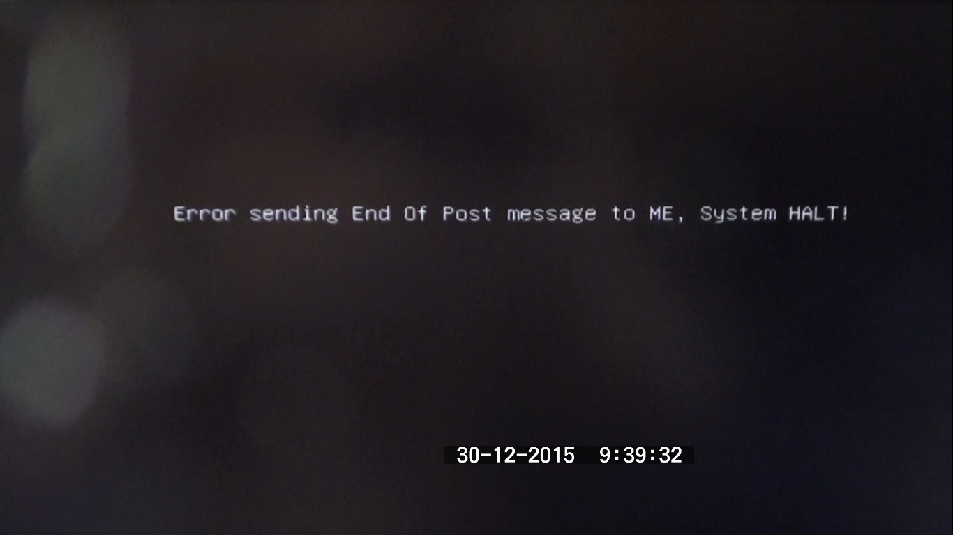 End of post message bios что это