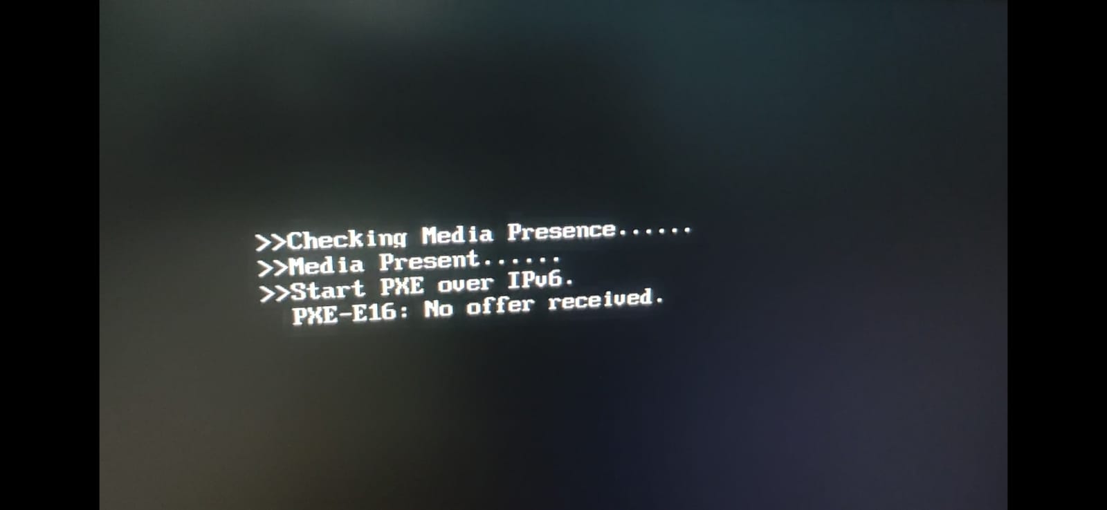 Question - Black screen when trying to start UEFI BIOS