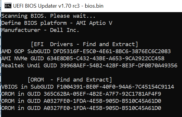 Bios does not support afu что делать