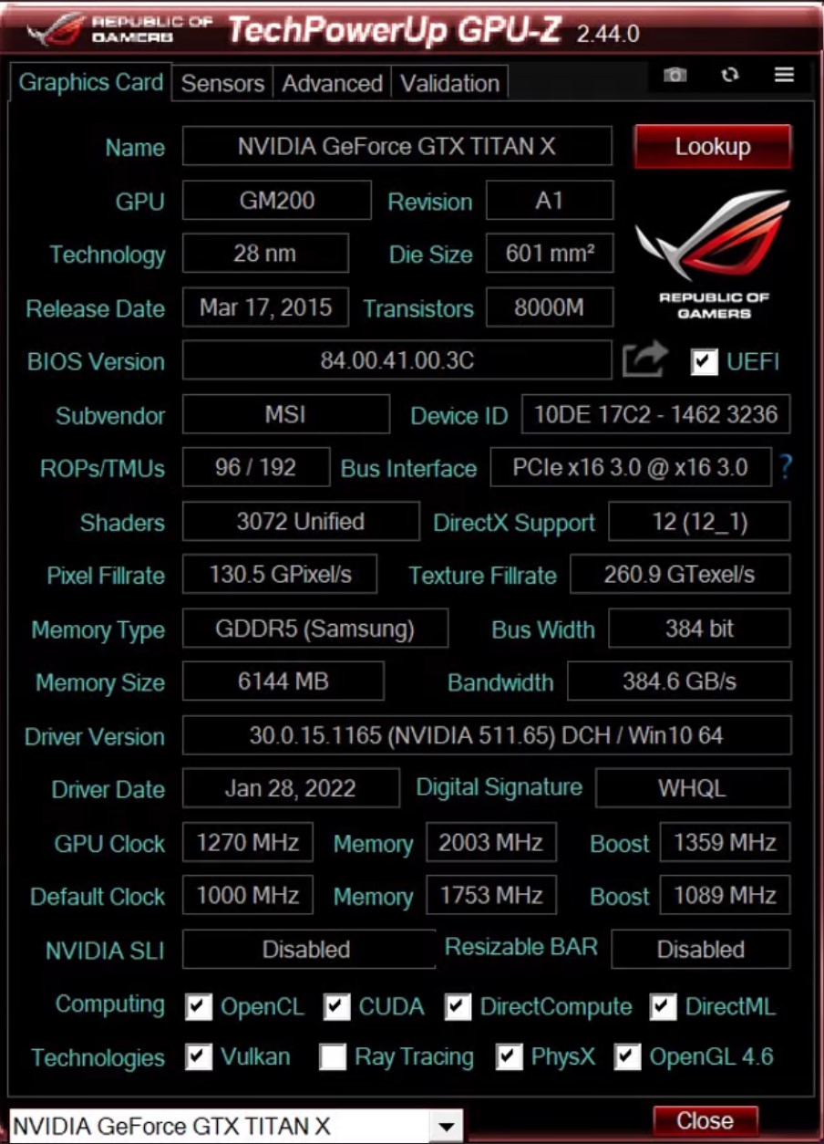 Problem] MSI 980Ti/Titan X/Quadro M6000 Frankenstein Graphics BIOS