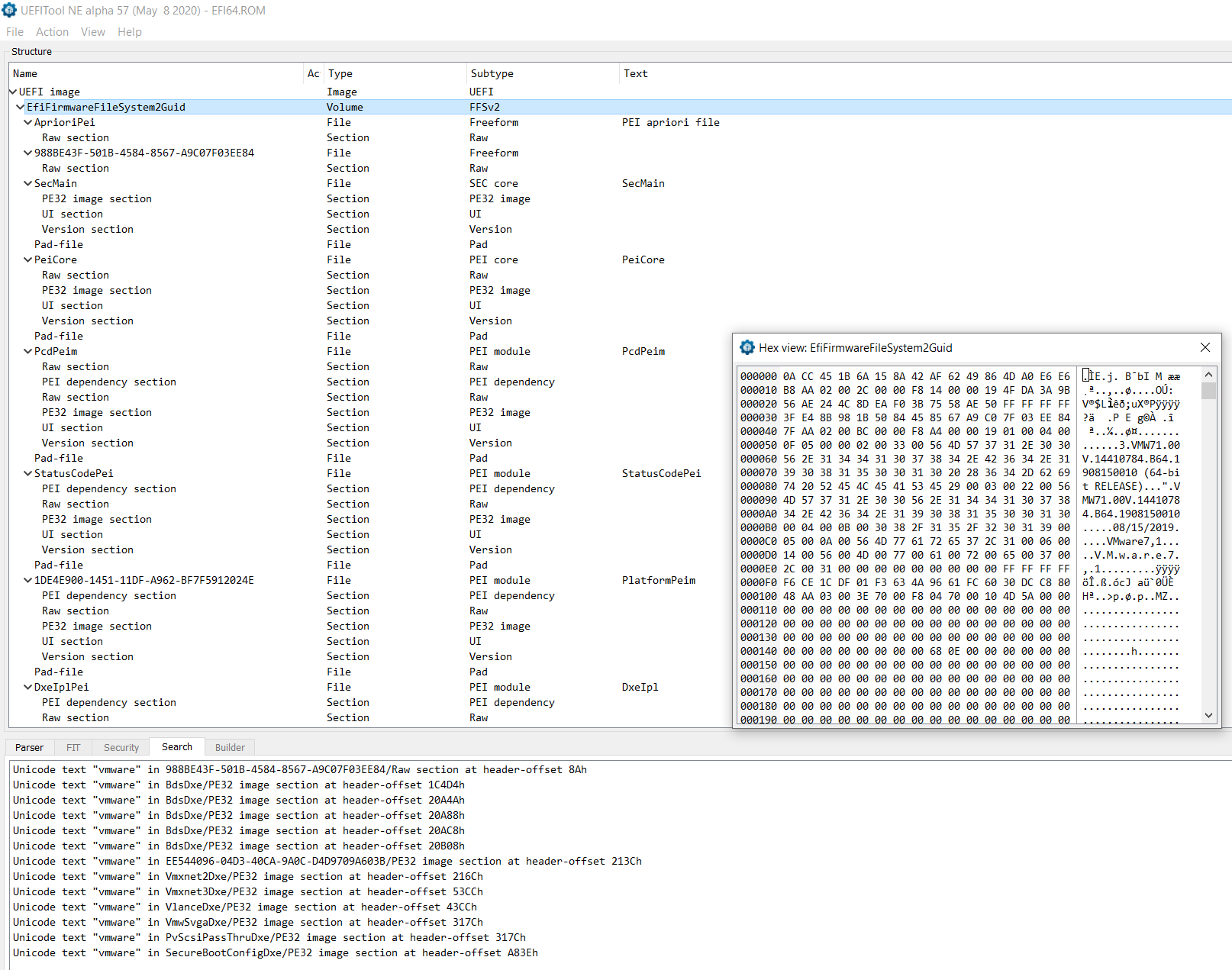 UEFITool A67 instal the new version for mac