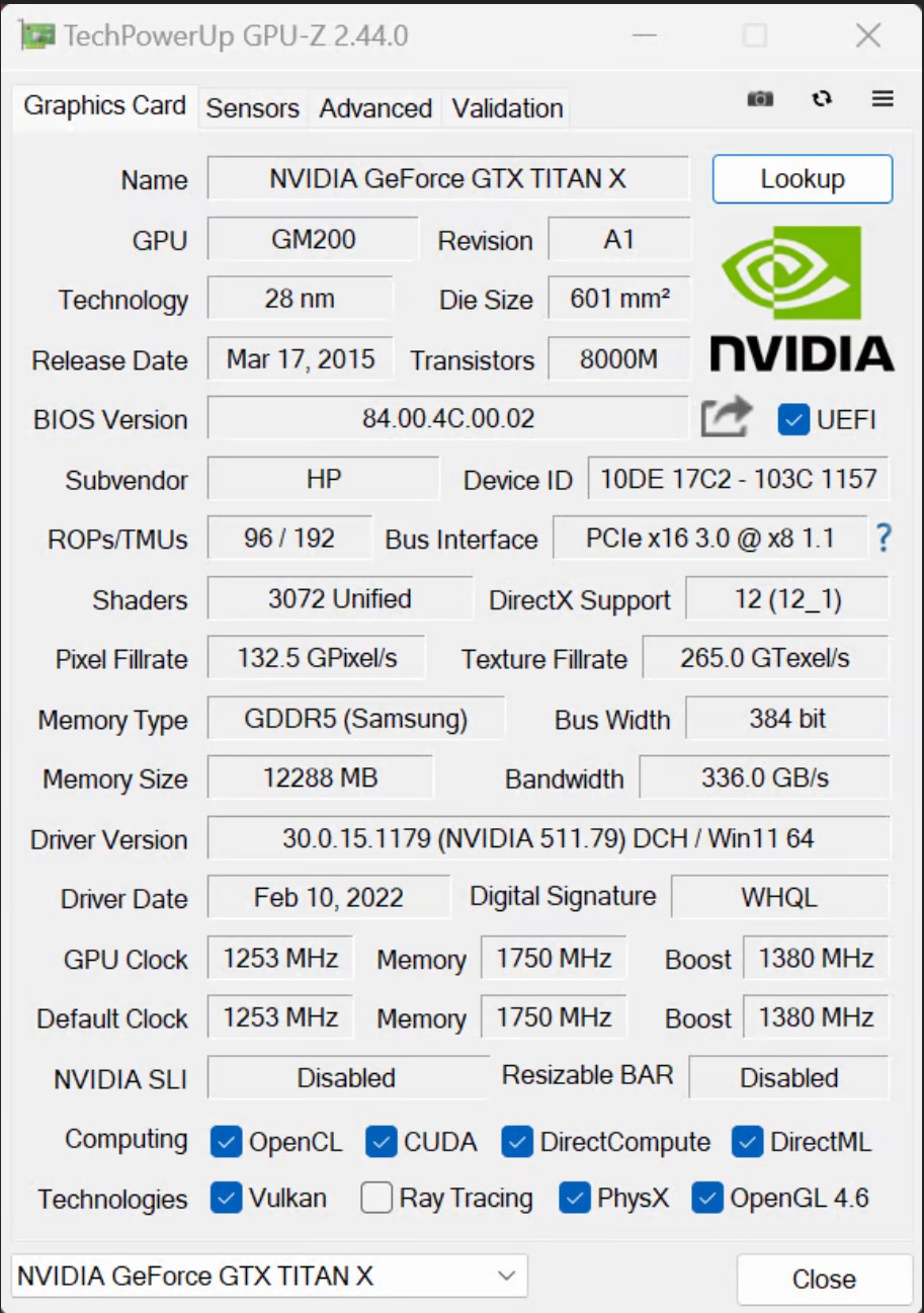 Nvidia quadro m6000 discount 24gb