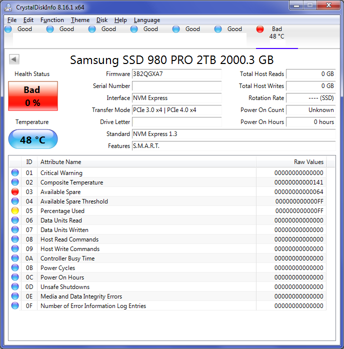 Ssd disk info