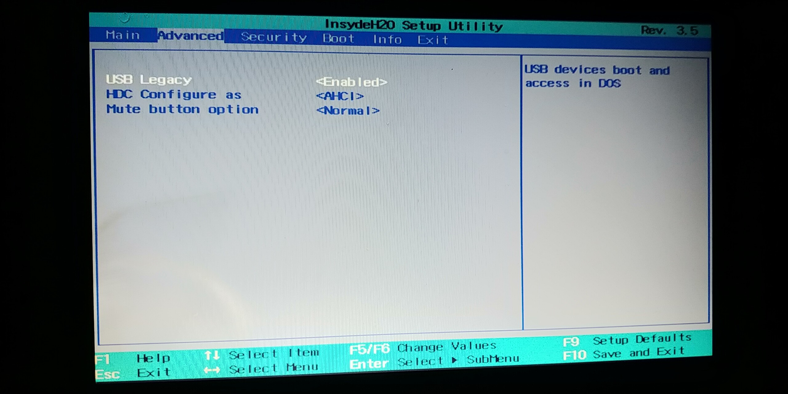 Need Help With Unlocked Advance Menu For My Laptop With InsydeH20 Rev3 