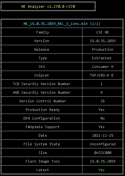 Intel Converged Security Management Engine Drivers Firmware