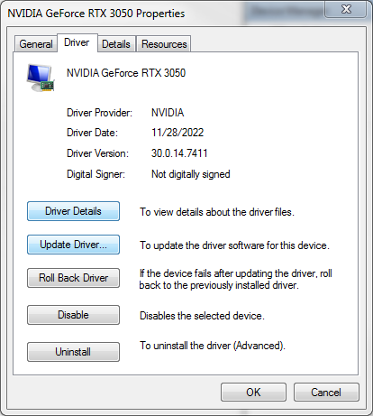 RTX_3050_W7_Driver_Details