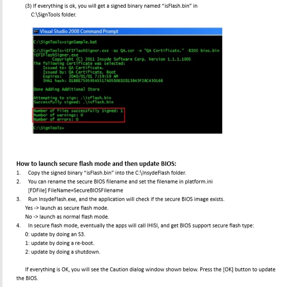 insyde h2offt flash firmware tool