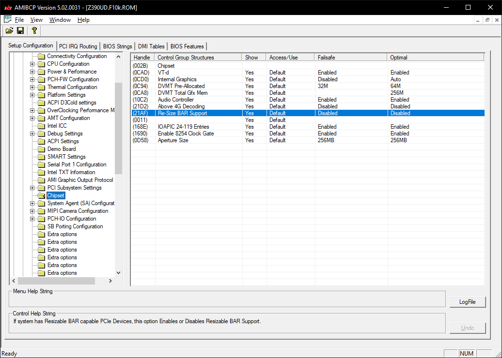 Re size bar support bios что это